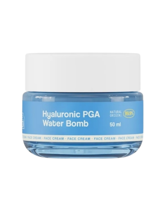 Crema hidratante para la cara con ácido hialurónico y ácido poliglutámico, más hidratación durante más horas, con una piel más tersa y luminosa