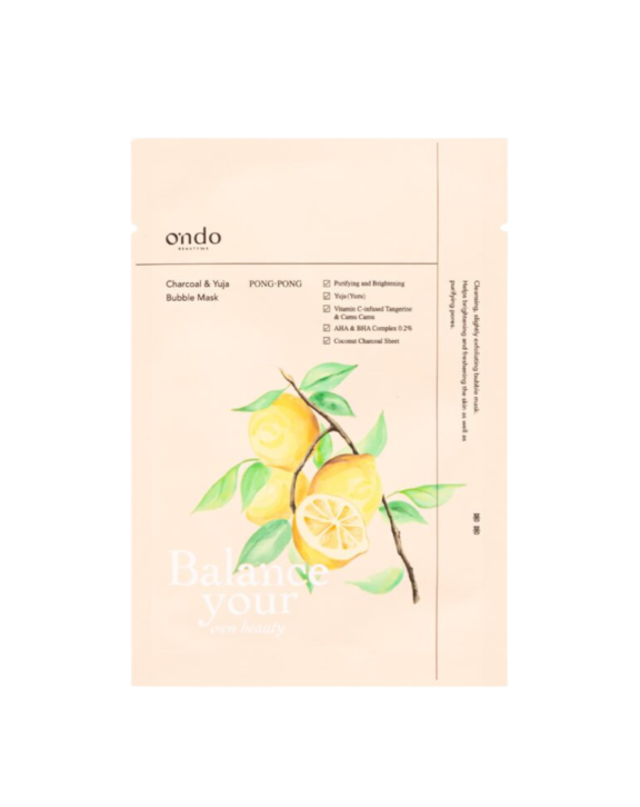 Descubre la mascarilla de burbujas de Ondo, el secreto de la cosmética coreana para limpiar poros e impurezas con una textura de espuma burbujeante.