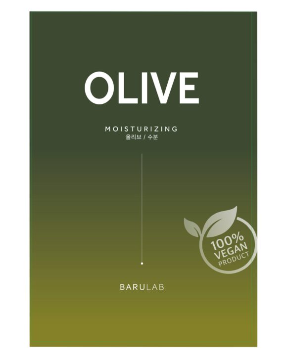 Mascarilla hidratante de tejido con aceite de oliva y extractos de varias frutas y vegetales, efecto reparador e hidratante al instante en tu piel.