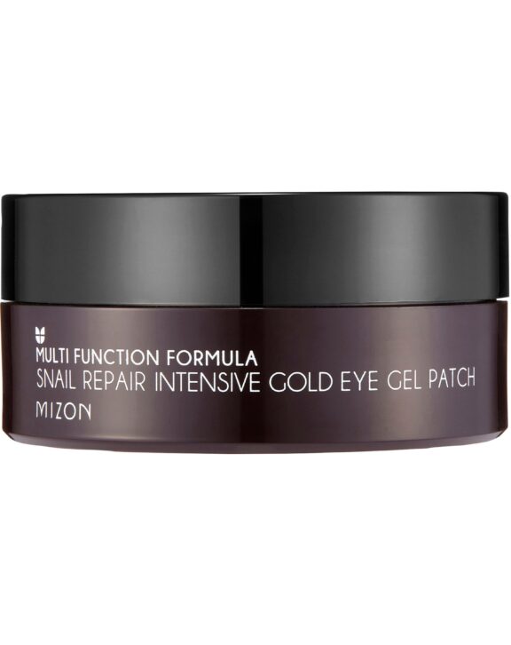 Parches para ojos de gel soluble en agua, con extractos de colágeno, oro y baba de caracol, la mejor fórmula para calmar la piel y reducir ojeras.