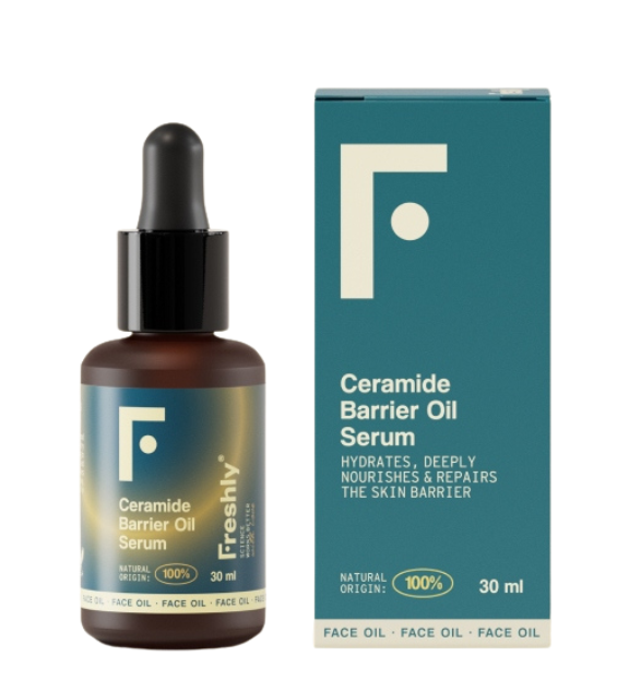 Sérum facial en aceite 100% natural con ceramidas y ectoína, hidrata, calma y fortalece la barrera cutánea, dejando la piel suave y equilibrada