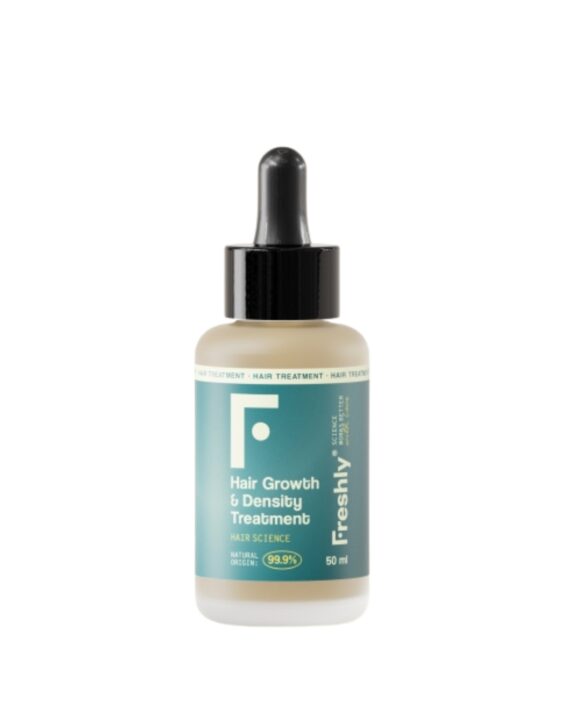 El tratamiento capilar anticaída más vendido de Freshly, ayuda a potenciar el crecimiento del cabello. Luce una melena más densa y fuerte que nunca