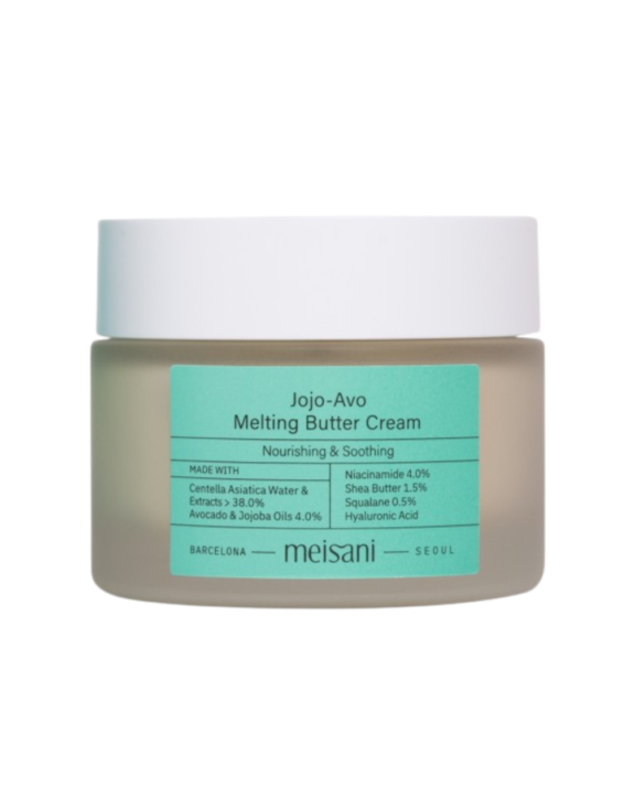 Si buscas una crema facial de textura hiper cremosa pero de rápida absorción, la Jojo-avo Melting Butter Cream es perfecta para ti. Ideal para pieles secas.