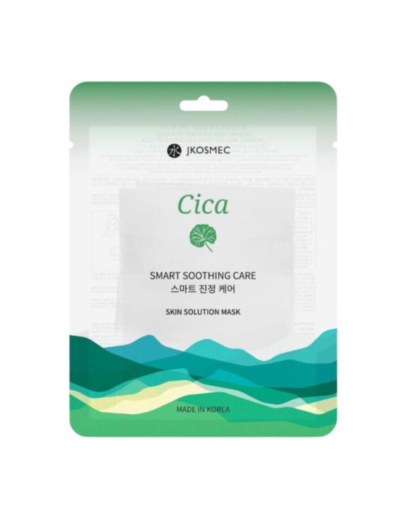 Mascarilla facial de Jkosmec con ceramidas, diseñada para calmar las pieles sensibles y/o irritadas o enrojecidas y mantener la hidratación.