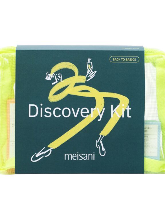 Discovery Kit Meisani es tu pack de cosmética coreana en formato mini: aceite limpiador, gel limpiador, tónico con ácido hialurónico y gel hidratante.