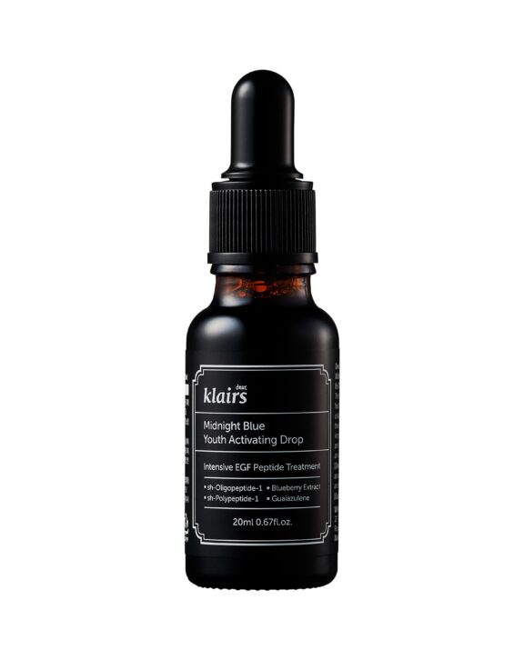 Sérum coreano antiedad de Klairs elaborado con péptidos y antioxidantes. Renueva, hidrata y mejora elasticidad de la piel, reduciendo líneas y arrugas.