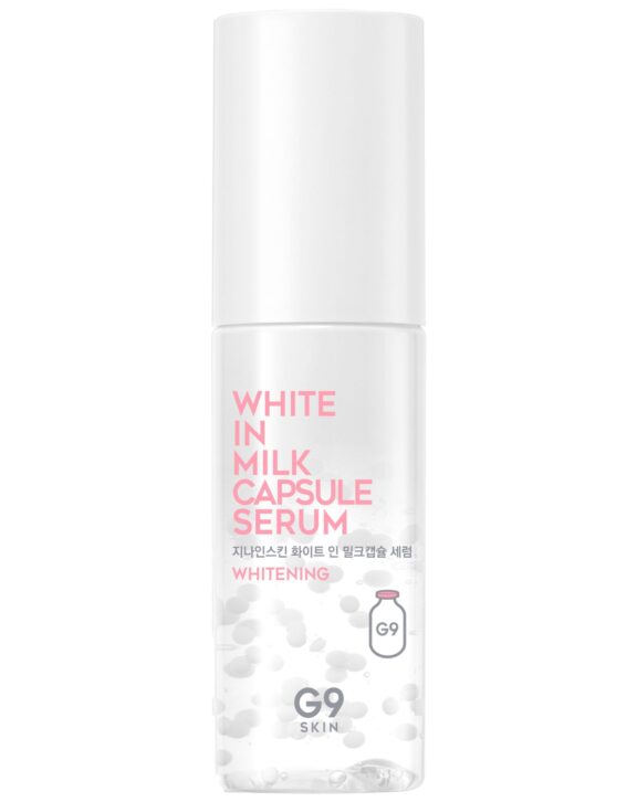 Compra online el sérum facial de G9 Skin elaborado con microcápsulas de leche y niacinamida que aportan hidratación y máxima luminosidad a tu piel.
