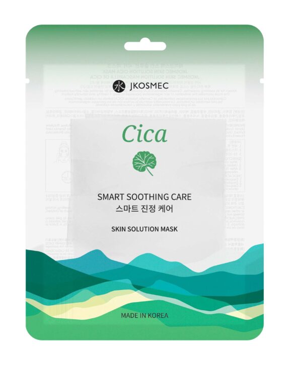 Mascarilla facial de Jkosmec con ceramidas, diseñada para calmar las pieles sensibles y/o irritadas o enrojecidas y mantener la hidratación.