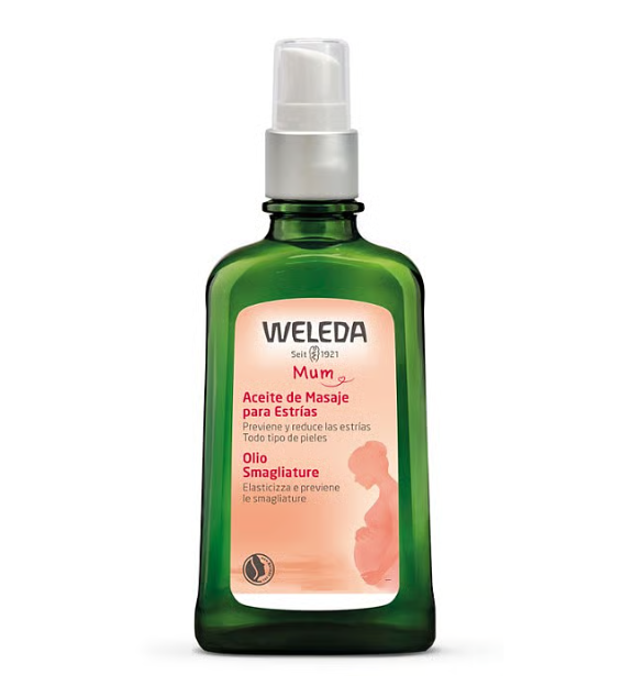Descubre el aceite para las estrías de Weleda, ideal para las embarazadas. Mejora la firmeza de la piel y ayuda a prevenir la aparición de estrías.