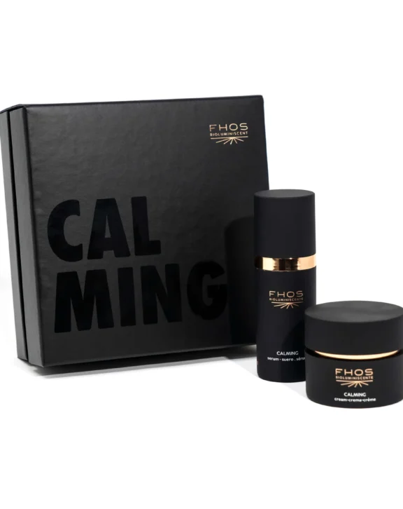 Ritual de sérum y crema con efecto calmante, hidrata, repara y fortalece la barrera cutánea. Ideal para piel sensible, compatible con dispositivos LED.