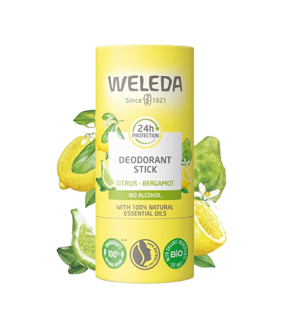 Desodorante sin alcohol en formato stick. Protege 24 h, con aroma fresco, suave, fácil de aplicar y sin dejar manchas ni residuos en la ropa.