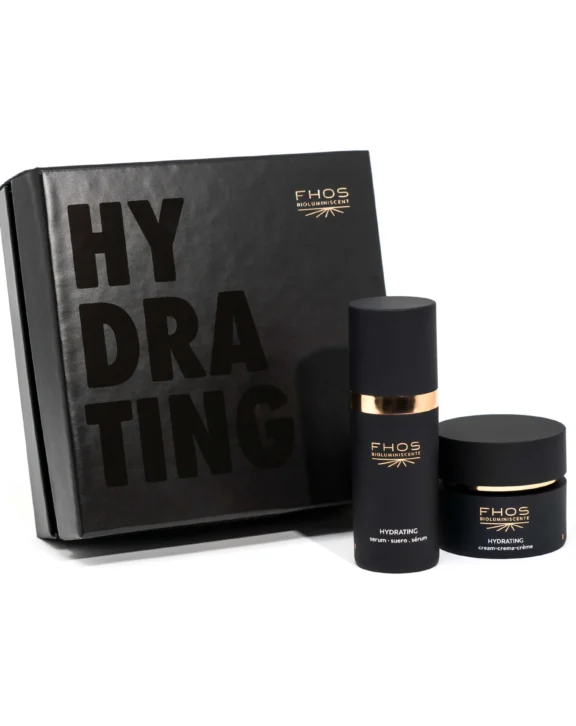 Rejuvenece tu piel con el ritual de hidratación de FHOS que combina sérum y ceam bioluminiscente, para una hidratación profunda y un glow natrual.