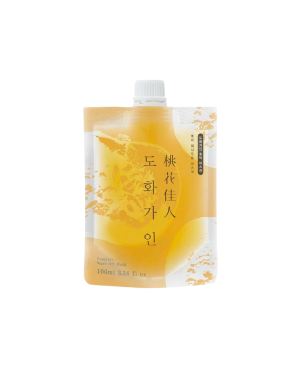 Mascarilla facial de aclarado con calabaza que ayuda a calmar la piel, mejorar su suavidad y aportar un aspecto más revitalizado.