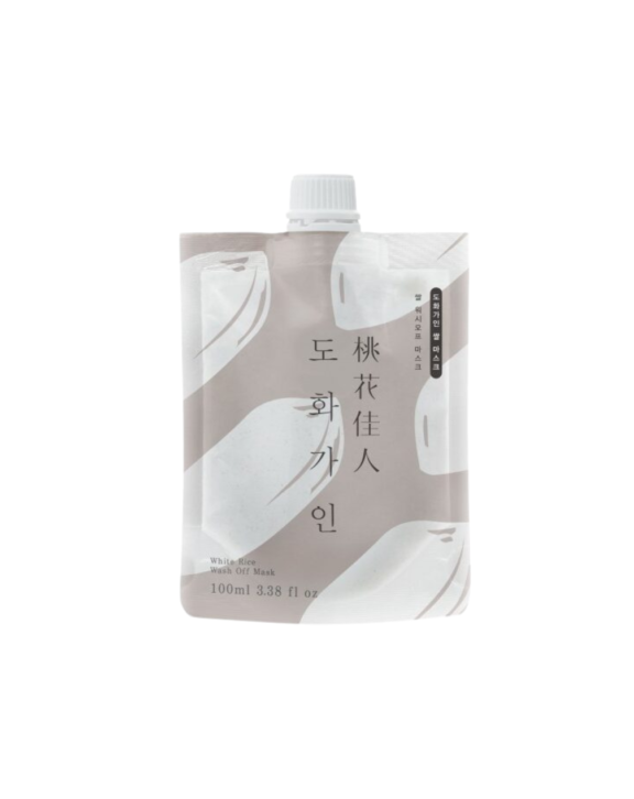 Mascarilla facial de aclarado formulada con salvado de arroz, diseñada para nutrir la piel, mejorar su textura y aportar luminosidad.