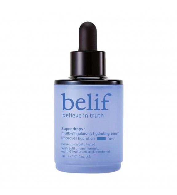 Descubre el sérum hidratante con ácido hialurónico de Belif, cosmética coreana para hidratar tu piel profundamente y mejorar la luminosidad del rostro.