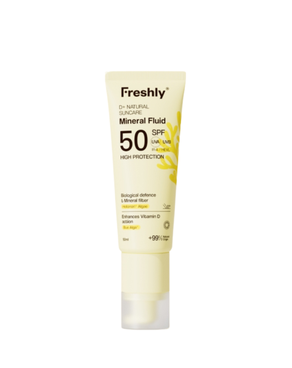 Fotoprotector natural facial fluido SPF 50.