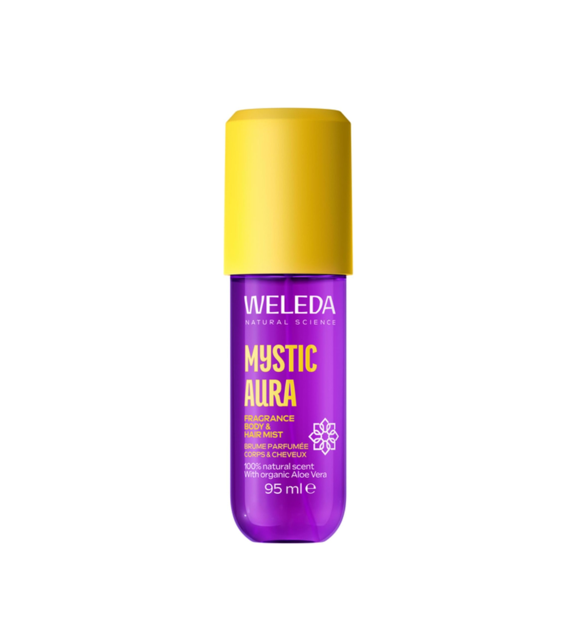 Bruma perfumada para cuerpo y cabello con notas florales orientales de naranja, orquídea y ámbar. Refresca al instante y deja una fragancia elegante, duradera y con carácter.
