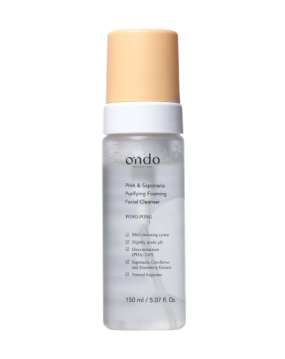Mousse limpiadora facial formulada con PHA. Limpia y purifica la piel suavemente gracias a su fórmula con PHA y extracto de Saponaria, dejando el rostro fresco y confortable sin tirantez.