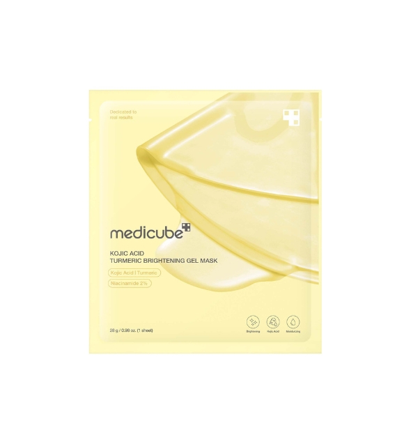 Mascarilla facial de hidrogel con acción iluminadora y perfeccionadora, enriquecida con ácido kójico, extracto decúrcuma y un 2 % de niacinamida para ayudar a unificar el tono, mejorar la apariencia de la piel y potenciar suluminosidad natural.